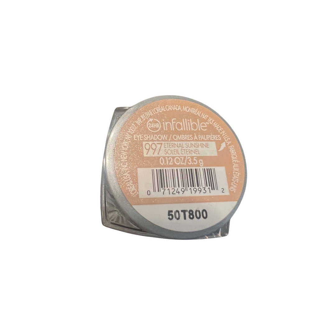 LOreal Paris Infallible 24HR Eye Shadow 997 Eternal Sunshine Gold Shimmer 0.12oz